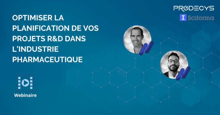 webinaire prodecys et sciforma planification rd industrie pharmaceutique